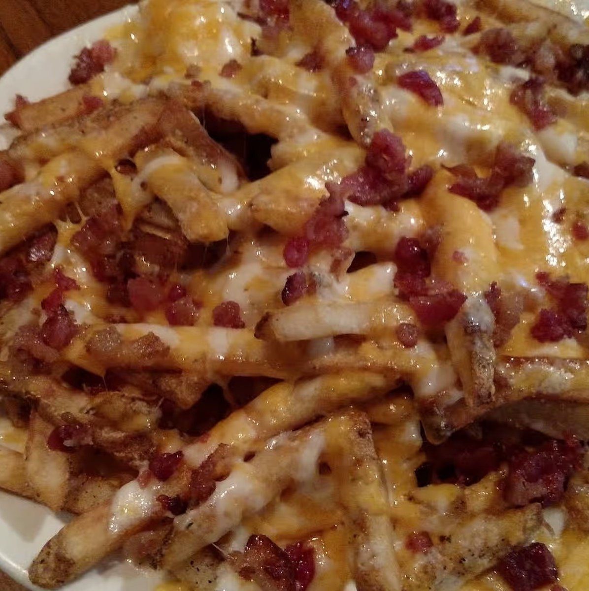 Loaded Bacon Cheese Fries.