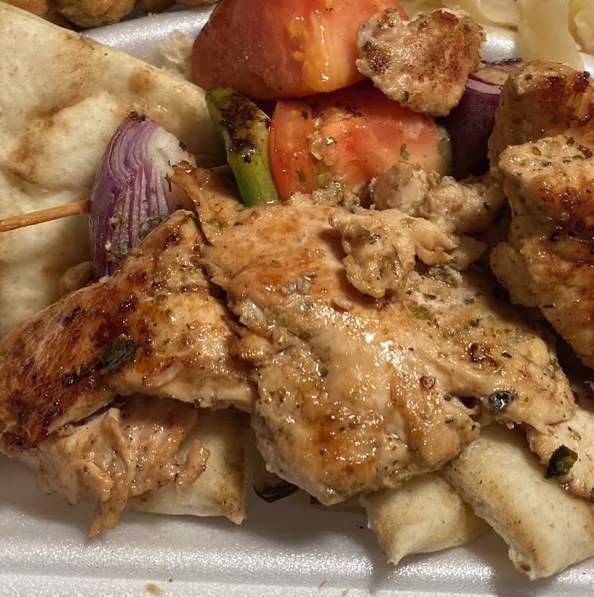 Chicken Souvlaki Sandwich.