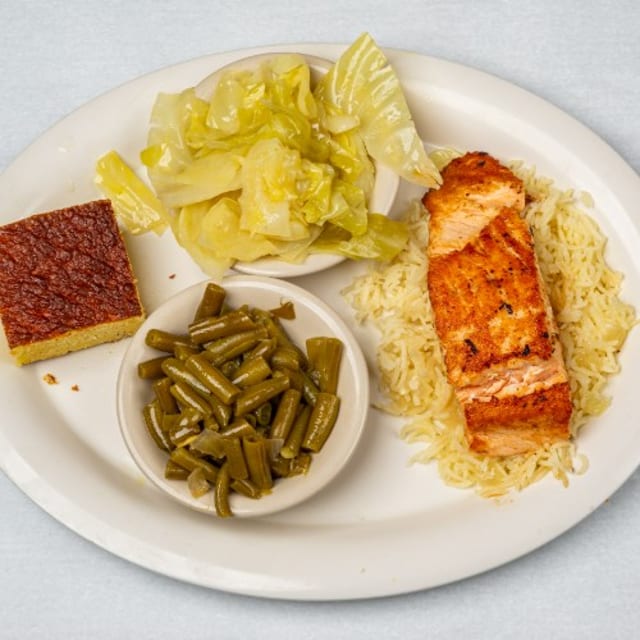 Grilled Salmon.